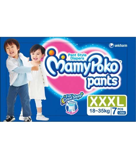 Mamy poko pants large price. Mamy Poko Pants XXXL (18-35 Kg)-7 Pcs-Set of 3: Buy Mamy ...