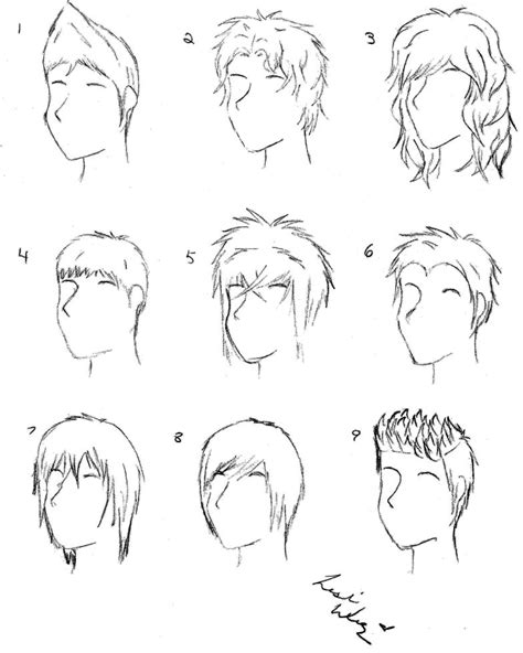 Drawing anime hair can seem tricky at first but by breaking the hair up into different sections and working on it one step at a. Male Anime Hair by alicewolfnas on DeviantArt