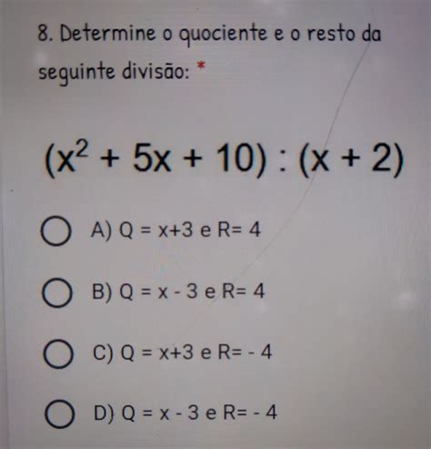 Qual é O Quociente De 60 Por 20
