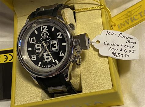Invicta Russian 1959 Diver Model 4578 Watch 48mm Dial Tritnite Night Glow Ebay