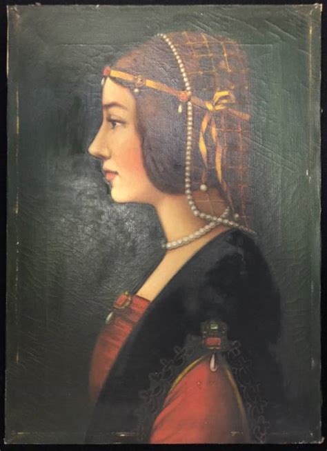 Leonardo da vinci chef d'un femme haute renaissance cool décoration murale art affiche art rétro impression personnalisée encadré peintures murales. Léonard de Vinci Béatrice d'Este peinture sur toile Copie ...