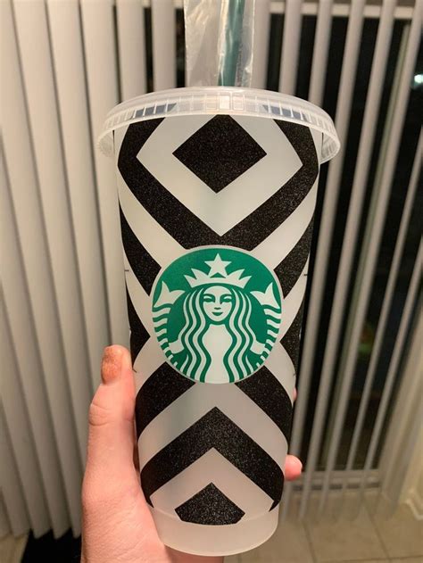 Diamond Design Full Wrap Starbucks Venti Coffee SVG/Png ...
