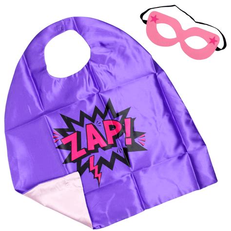 Cape And Mask Superhero Set Zap — Red Fox Party Supplies