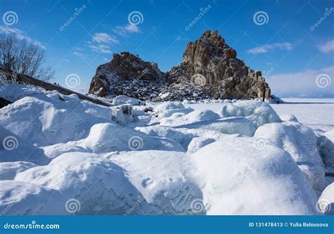 Cape Burkhan On Olkhon Island At Baikal Lake Stock Image Image Of