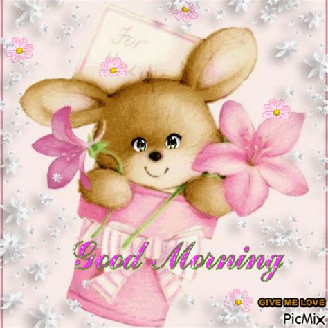 Adorable Bunny Good Morning Animation Pictures Photos And Images For