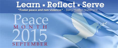 Barry University News Peace Month Program Underway At Barry