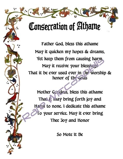 Consecration And Dedication Of Athame For Wicca Book Of Shadows Pagan