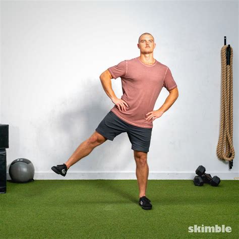 Right Lateral Lunges Exercise How To Workout Trainer By Skimble