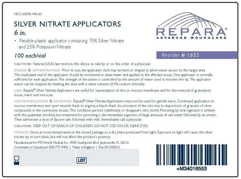 See full list on woundsource.com Repara Silver Nitrate Applicators - FDA prescribing ...