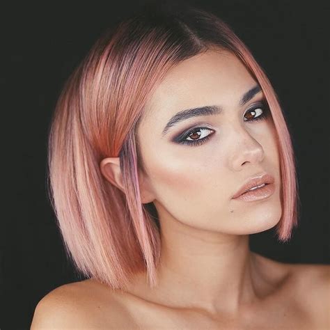 Dark peach color by elizabeth moscarda. imgur.com | Peach hair colors, Peach hair, Short hair color