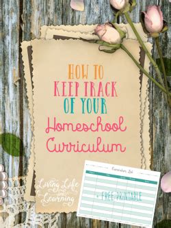 Another alternative is to follow a curriculum that is still structured in terms of grade. Free Printable Homeschool Curriculum Tracker | Money ...