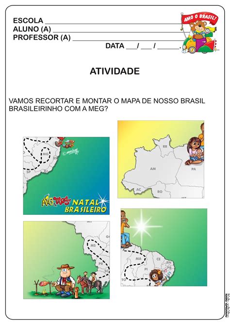 Atividade De Mapa Do Brasil Educa