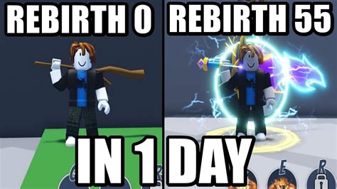 Noob To Pro In Sword Warriors Reached Rebirth 55 In 1 Day Youtube