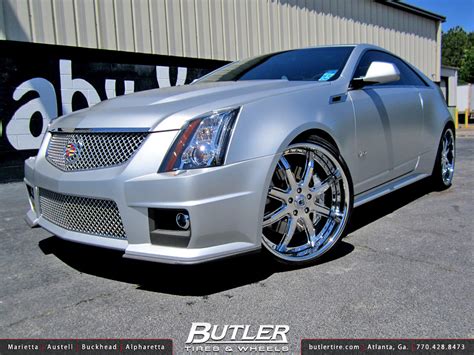 Factory Matte Silver Cadillac Cts V With In Asanti Af Wheels A