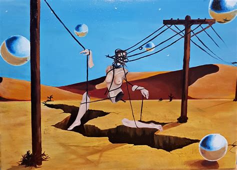 The Desert Of The Real An Oil Painting By Me A Tribute To Salvador