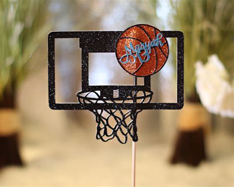 Basketball Cake Topper Basketball Party Decorations Etsy