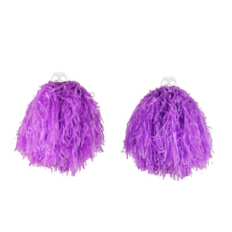 Purple Jumbo Pom Poms I Love Fancy Dress