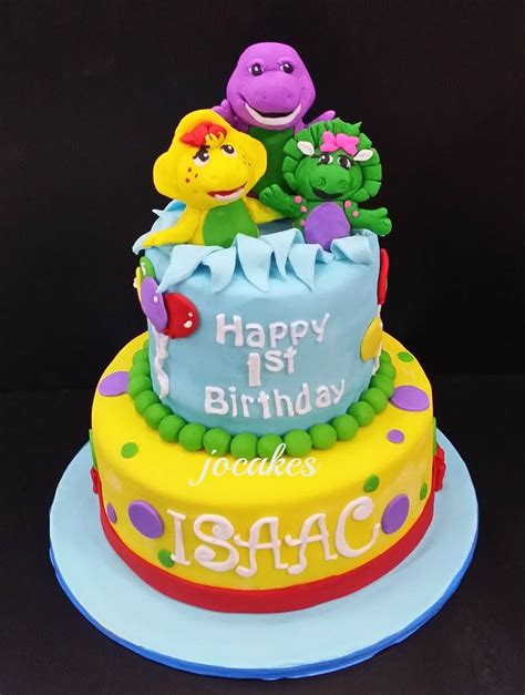 Barney Birthday Baby Bop Bj Riff Edible Cake Topper Image Abpid03583