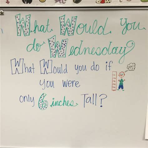 Wednesday Responsive Classroom Teaching Writing Daily Writing Prompts