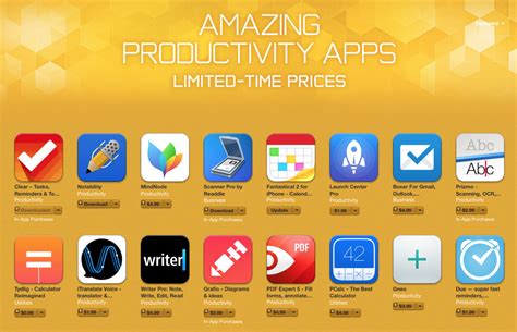 See where your time really goes and unleash your full potential. Several productivity apps on sale for a limited time