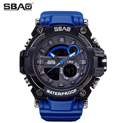 Buy Sbao Sports Watches Men Fashion 30m Waterproof Led