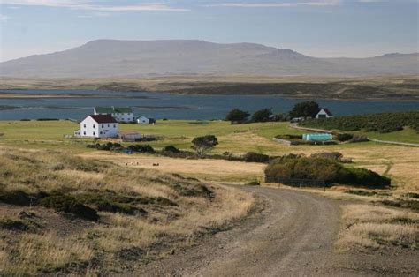 Islas Falklands Vista Panorámica De Darwin Falkland Islands