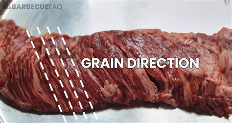 How To Slice Or Cut Skirt Steak Identify The Grain Barbecue Faq