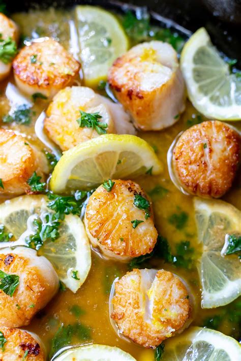 Lemon Butter Seared Scallops → So Easy Wonkywonderful