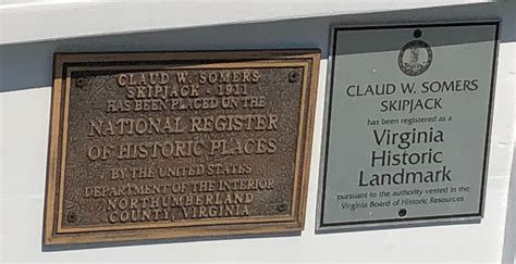 Photo National Register And Virginia Historic Landmark Plaques For The