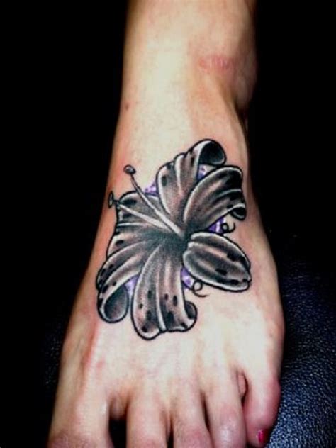 32 Lily Tattoos On Foot