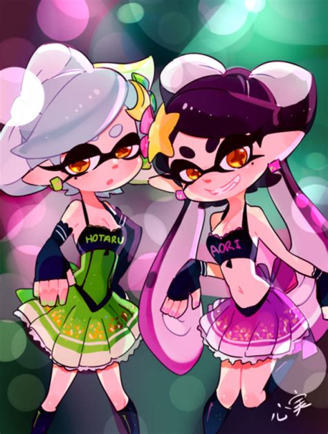 idols squid sisters know your meme splatoon games nintendo splatoon splatoon 2 art