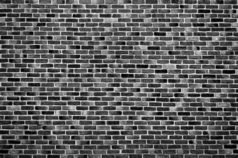Vintage Black Brick Wall Background Texture Architecture Grunge Detail
