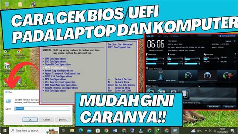 Cara Cek Bios UEFI Atau Legacy Pada Laptop Dan Komputer YouTube