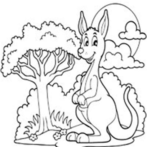 849x1200 kangaroo coloring pages with joey animals free printable preschool. Animals » Coloring Pages » Surfnetkids