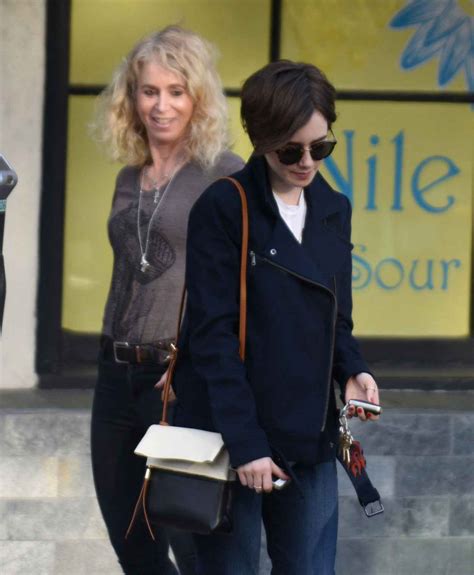 lily collins out with her mom in beverly hills march 2015