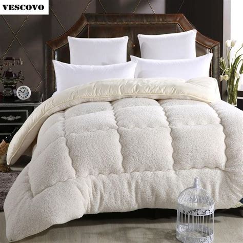 Wholesale Wool Lhair Warm Winter Wool Quilt Thicken Comforterduvetblanket Lamb Down Fabric