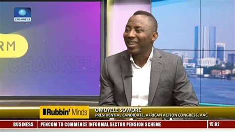 They should not relent…nobody can take a people who are. WATCH Omoyele Sowore speak on his Plans for Nigeria on ...