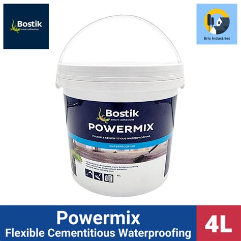 Bostik Powermix Flexible Cementitious Waterproofing 4 Liters Gallon