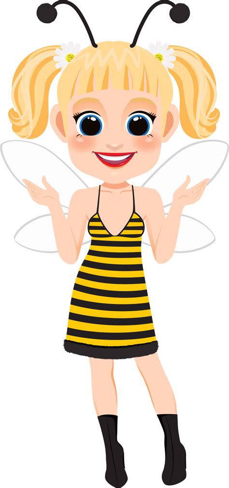 bee girl cartoon character 19836946 png