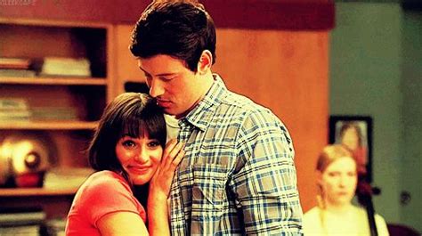 rachel and finn after rachel sang without you to finn tv show couples glee cory monteith
