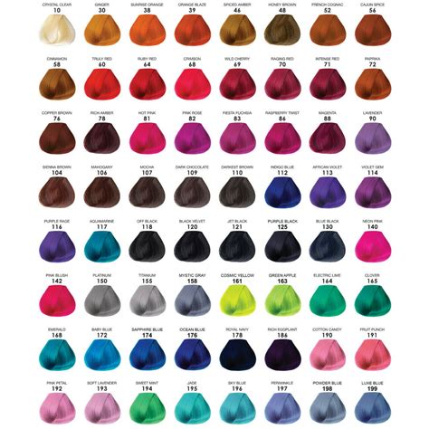 6 Colors Adore Semi Permanent Hair Color Pick Your Colors And Email Us