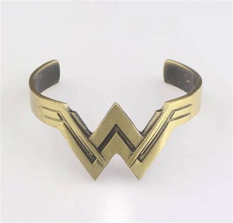 Wonder Woman Bracelet Wonder Woman Cuff Metal Bracelet Note Etsy
