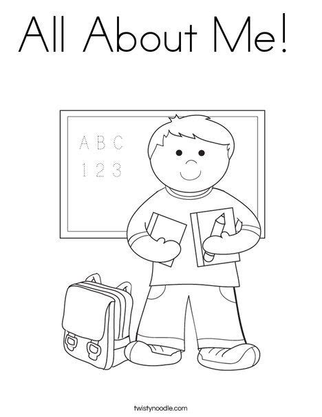 Commonwealth games coloring pages & posters. All About Me Coloring Page - Twisty Noodle | Preschool ...