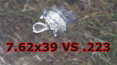 762x39 Vs 223 556 Vs Bulletproof Glass Youtube