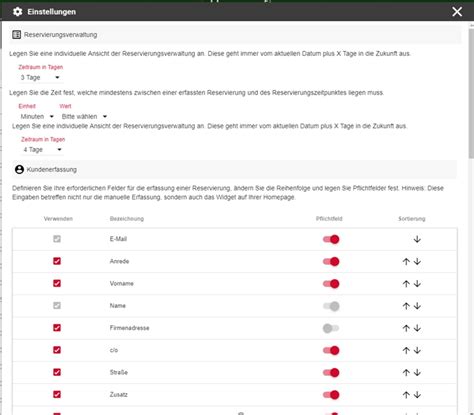 Reservierung email muster restaurant bar. Einstellungen der Reservierung