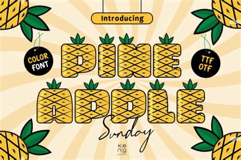 Pineapple Sunday Font By Keng Graphic · Creative Fabrica