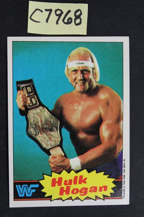 1985 Topps WWF HULK HOGAN Titan Sports Rookie RC 16 C7968 EBay