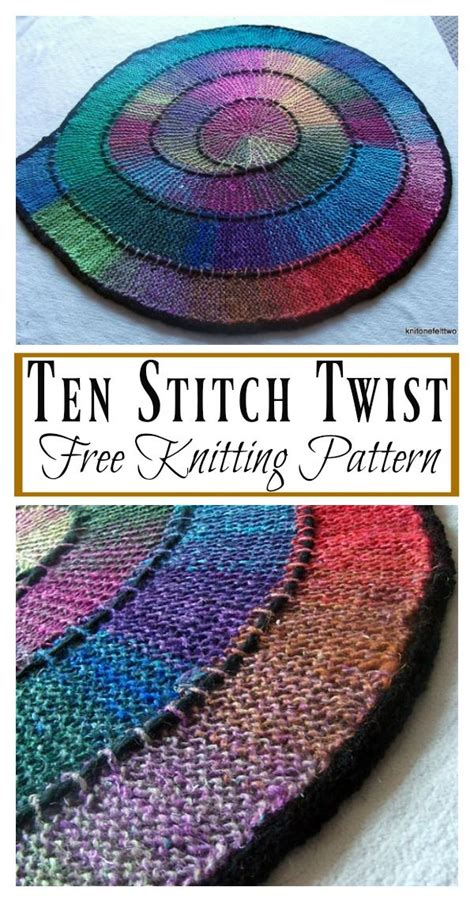 Ten Stitch Blanket Free Knitting Pattern Knitting Patterns Free