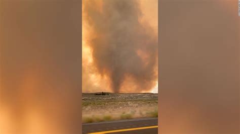 A Rare Fire Tornado Spotted Near A Blaze In California Cnn