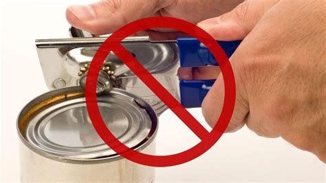 Hunger can make us do strange things, like prying open a can of sardines with a knife, fork, spoon. How To Open A Can Without A Can Opener | Can opener ...